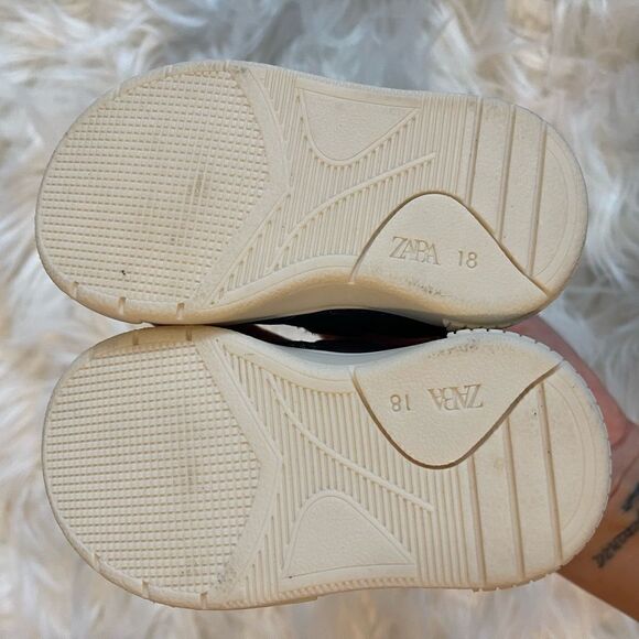 ZARA Baby Navy Blue Velcro Sneakers | SZ 18 - Picture 4 of 7